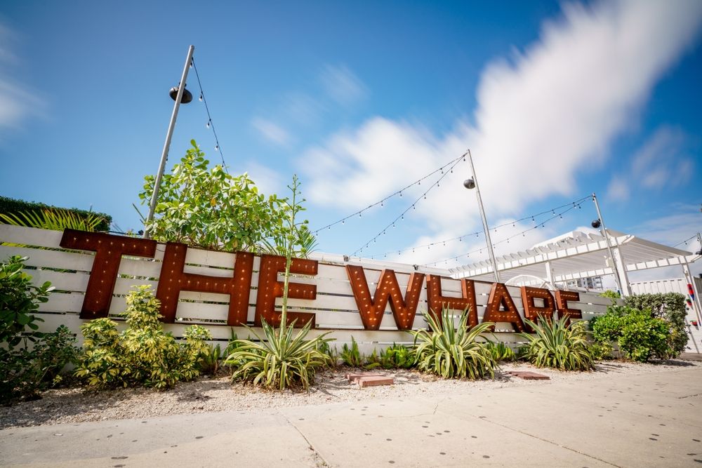 Signage of The Wharf Miami