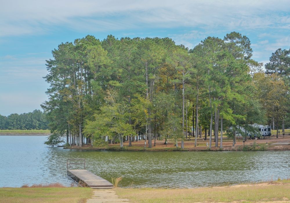 Scenic view of Lake Lincoln State Park