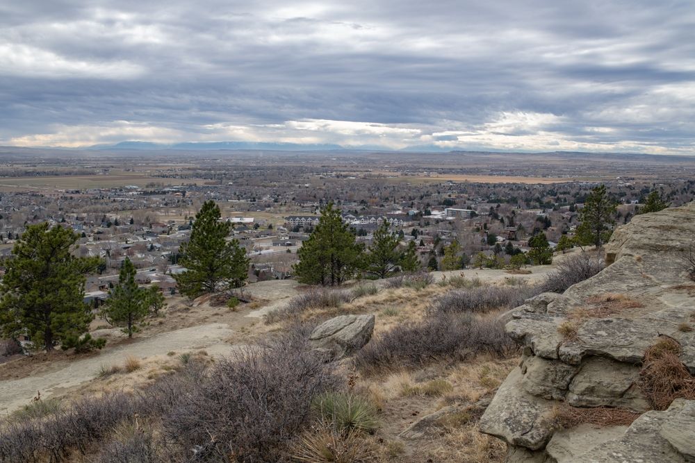 The view from Zimmerman Park