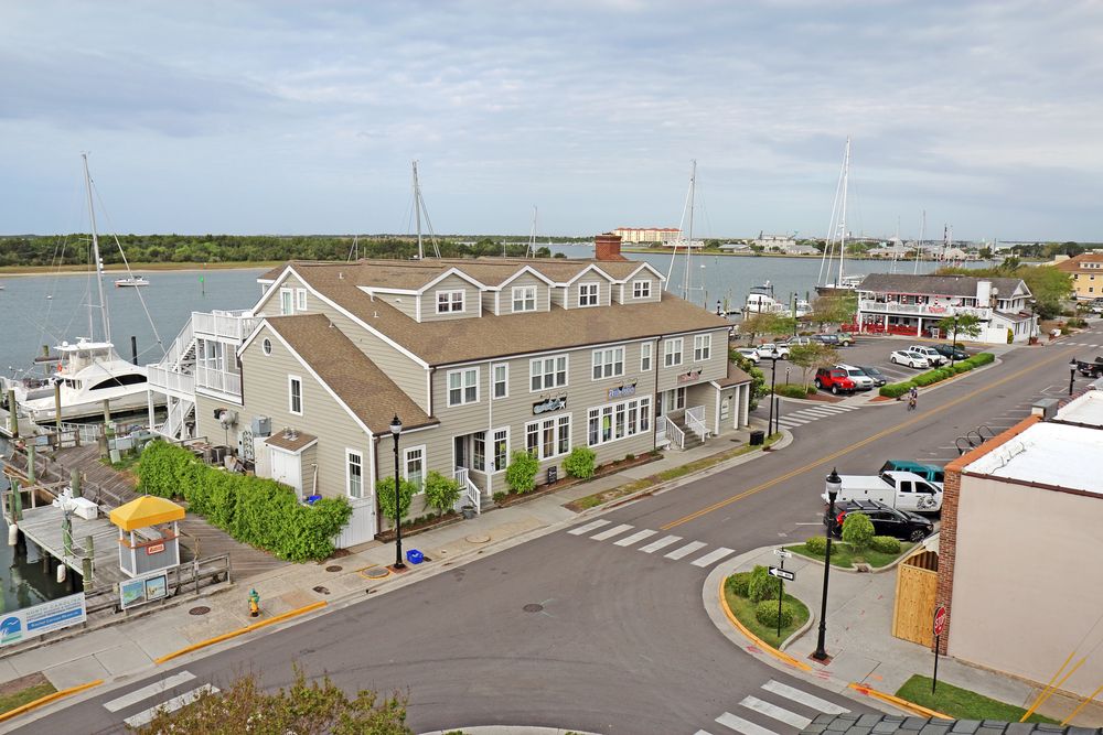 Aerial view of Front Street