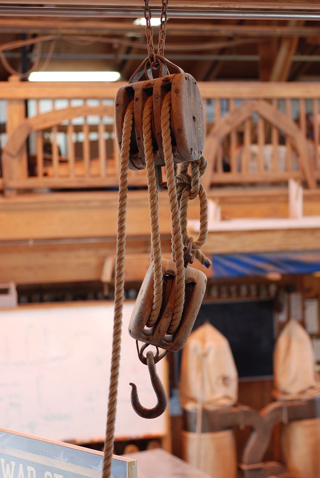 A display in Harvey W. Smith Watercraft Center