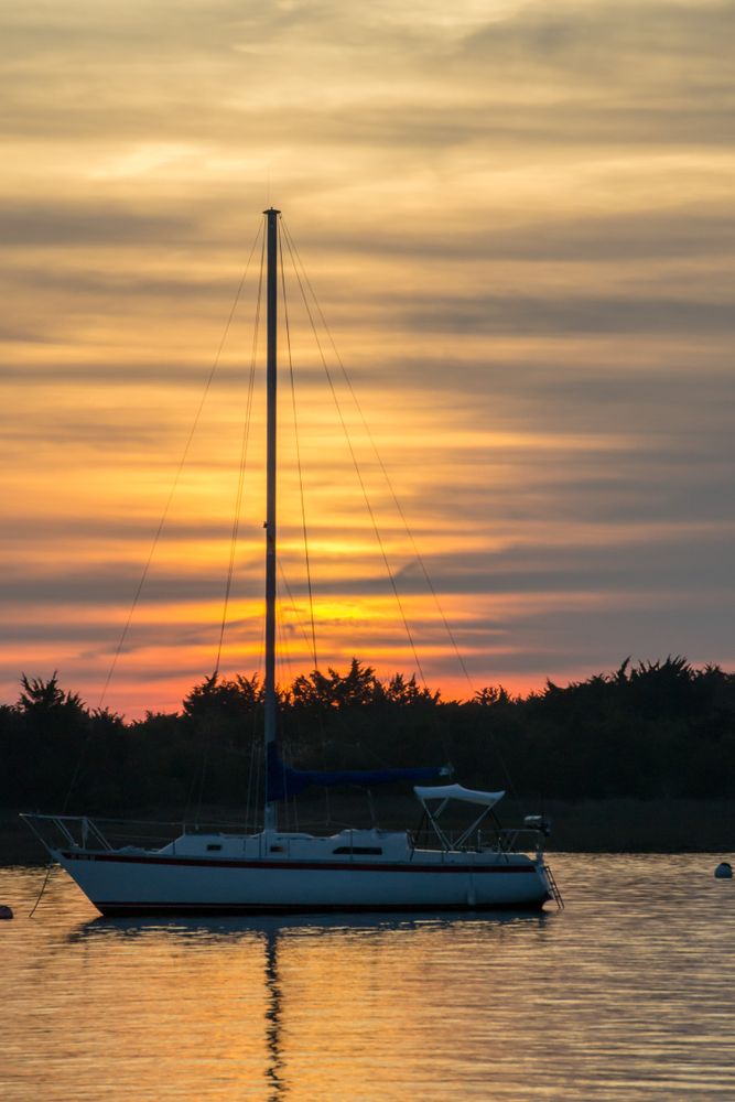 Sunset sailing at Beaufort