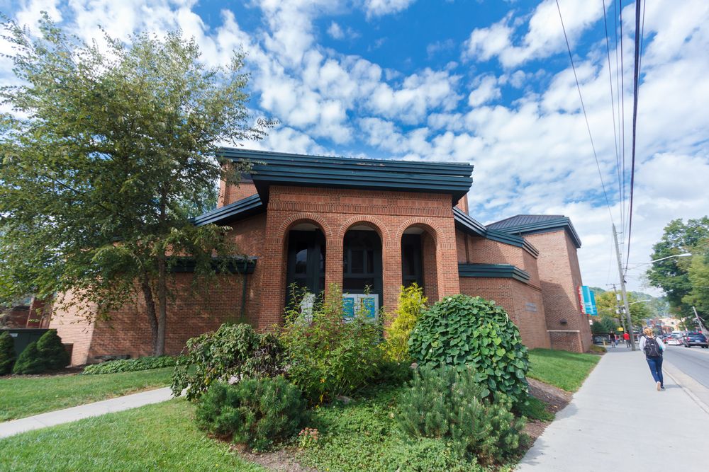 Exterior of Turchin Center for the Visual Arts