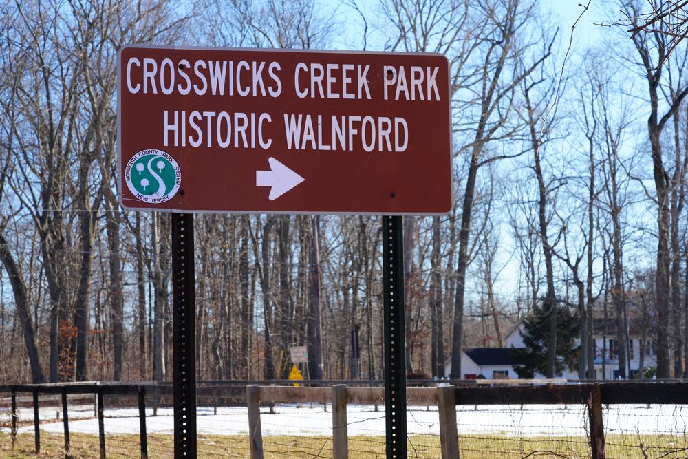 Signage of Crosswicks Park