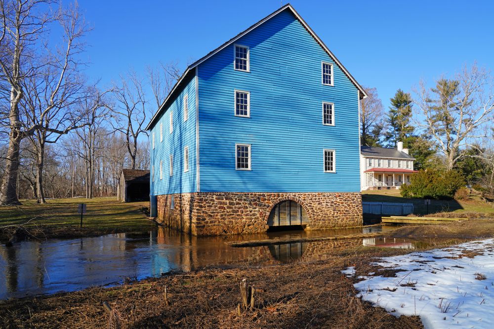 A mill house at Crosswicks Park