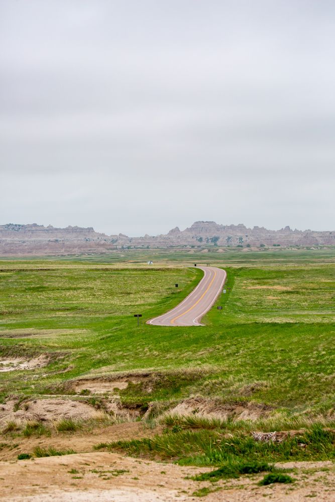 Daytime view of Badlands Loop Road