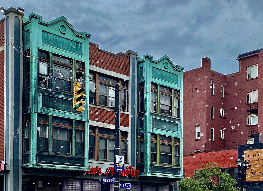Buildings along the Historic Neighborhood of Allentown
