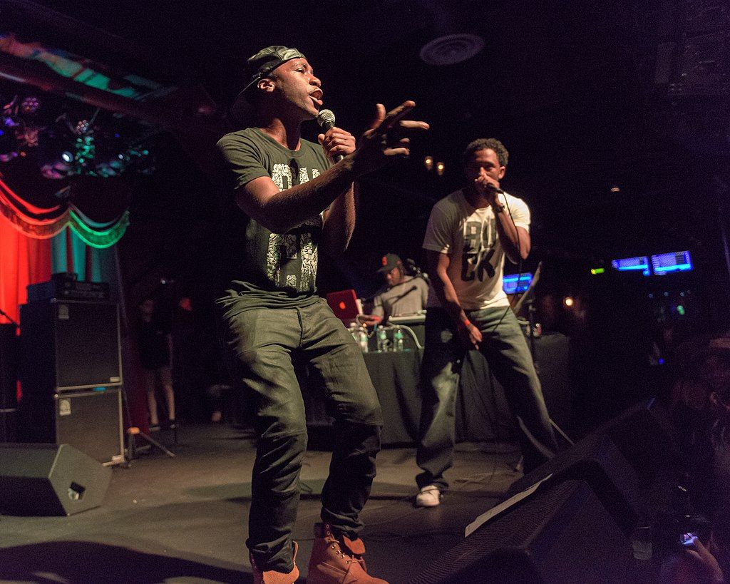 Rap performance in Brooklyn Bowl