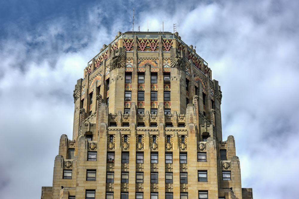 Top part of the Historic Buffalo City Hall