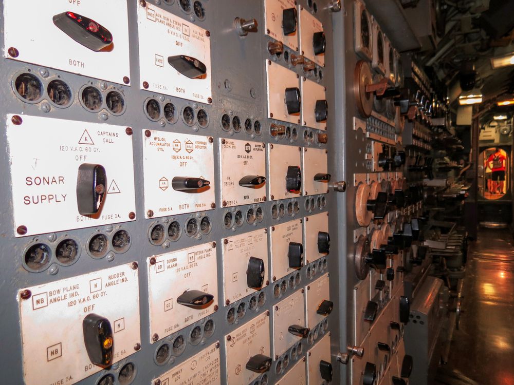 Engine room of a ship at Buffalo Naval Park