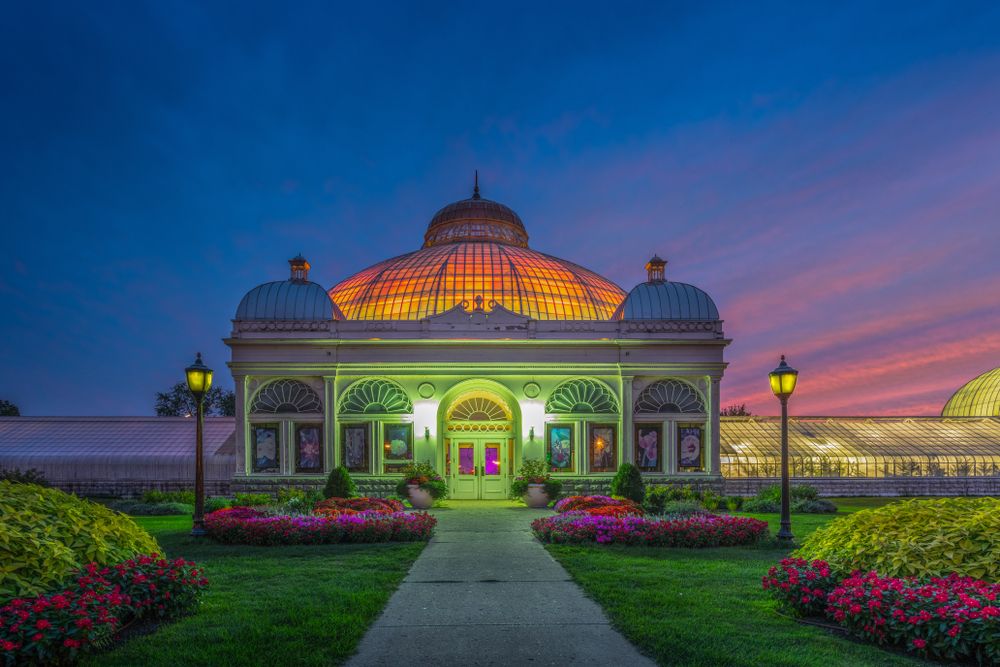 Exterior of the Buffalo and Erie County Botanical Gardens