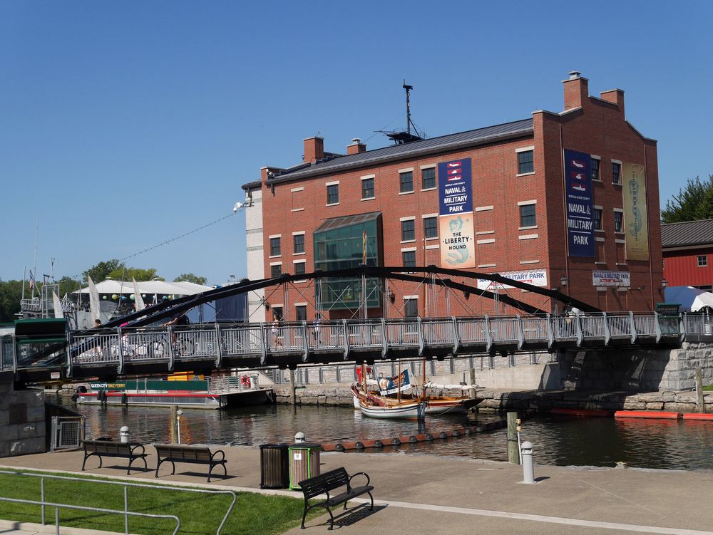 Boats on the Canalside water