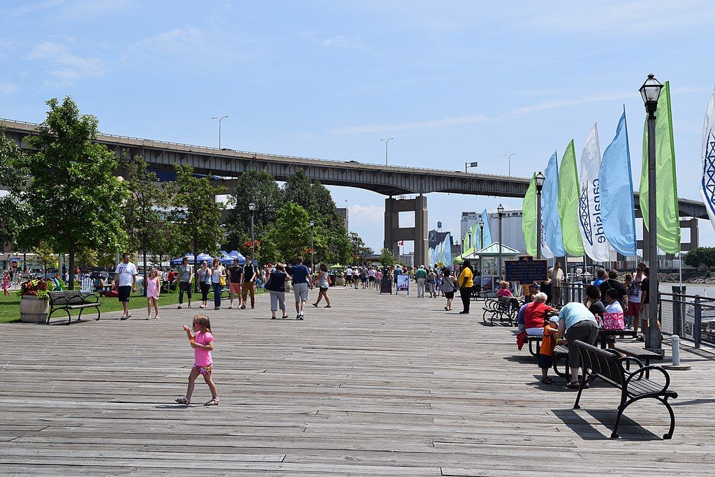 People at Canalside