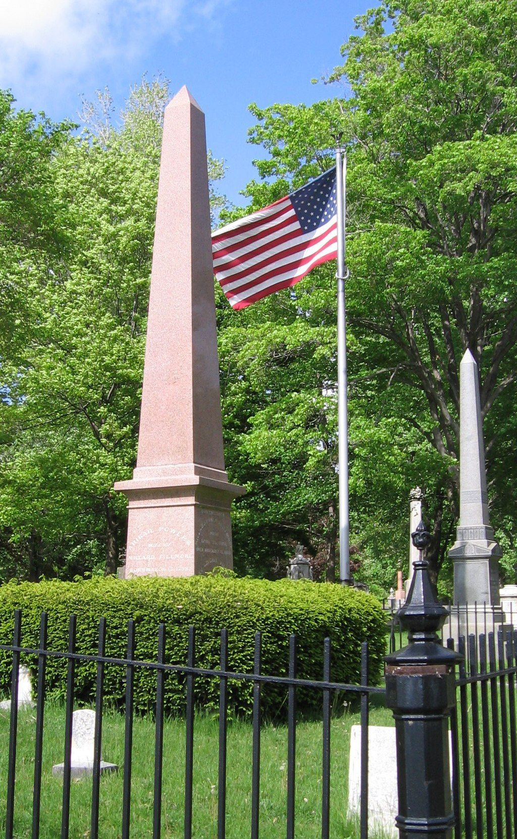Millard Fillmore gravesite at Forest Lawn Cemetery