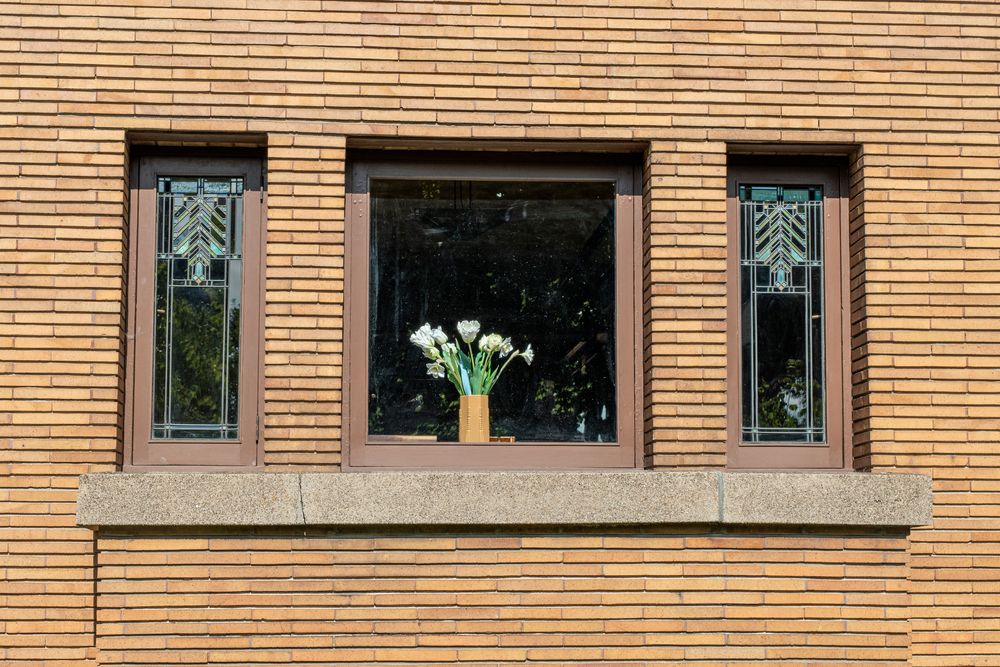 Window details of Frank Lloyd Wright Martin’s House