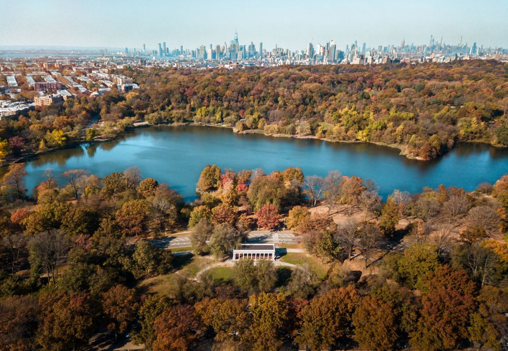 Aerial view of Prospect Park
