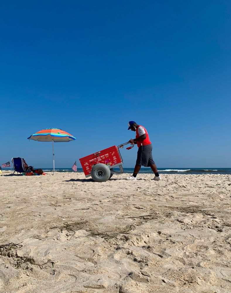 Ice cream vendor at Robert Moses State Park