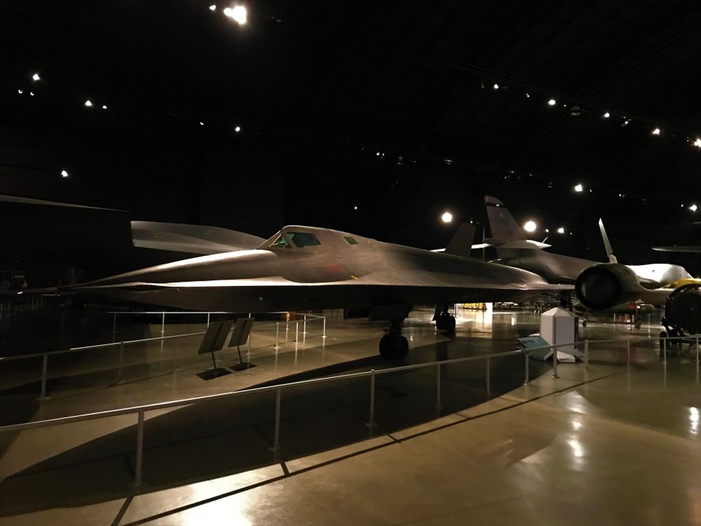 An aircraft in the National Museum of the US Air Force