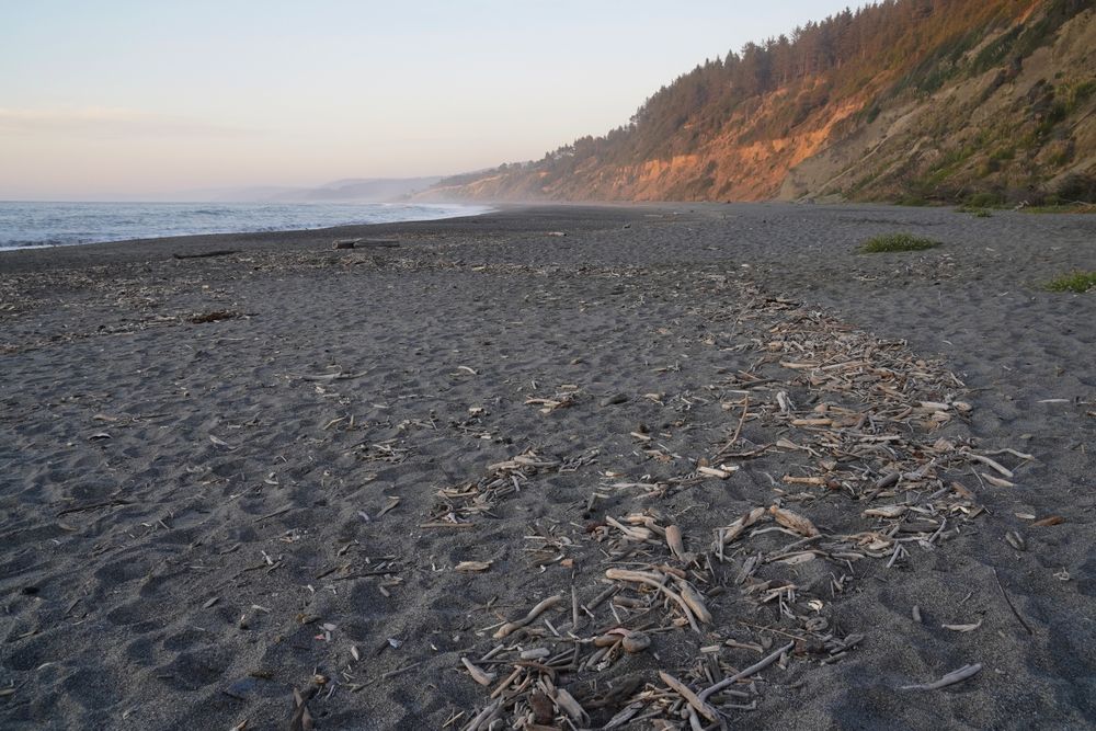The sand of Agate Beach
