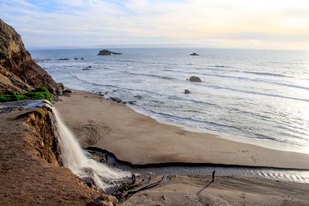 Aerial view of Alamere Falls