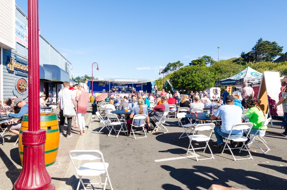 People at Bandon's Annual Cranberry Festival