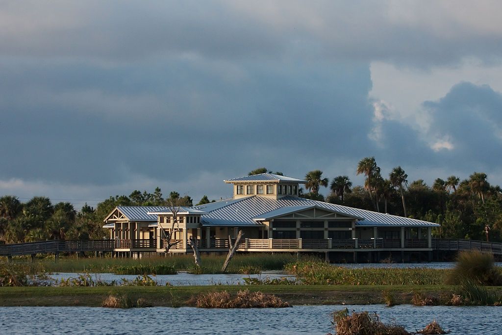 Exterior of the Green Cay Nature Center.