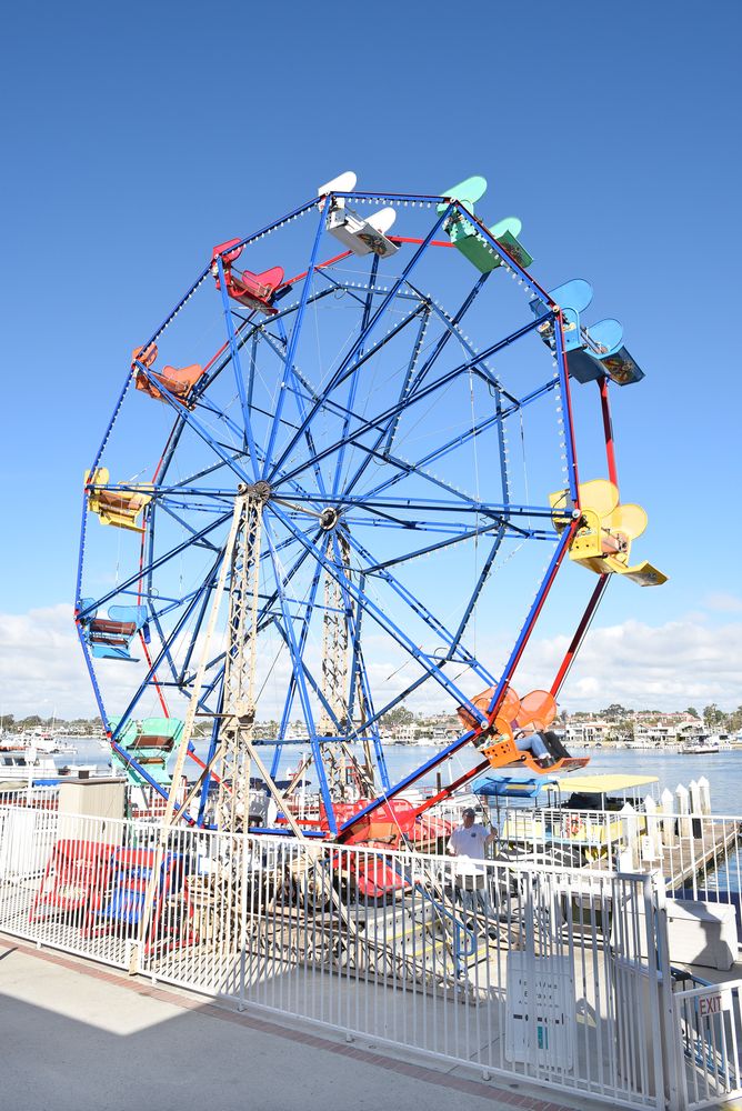 Balboa Fun Zone's colorful ferris wheel