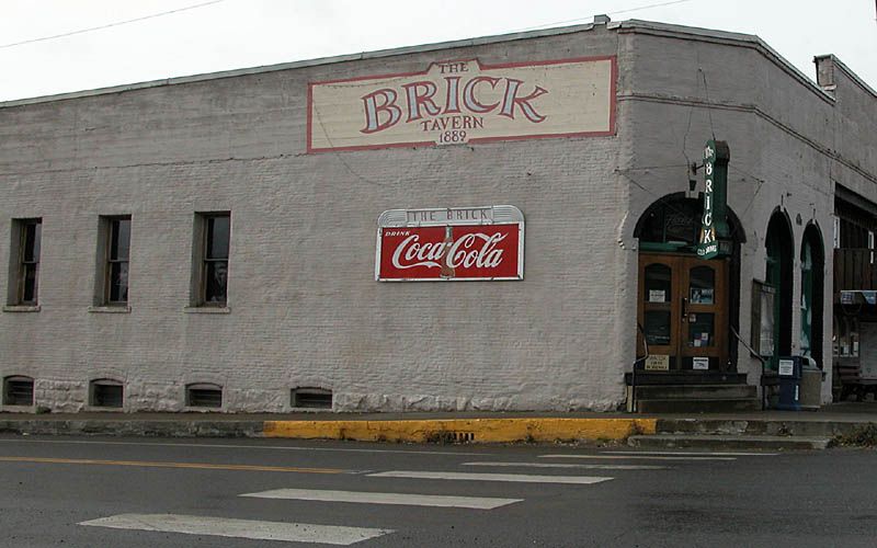 Exterior view of the Brick Saloon