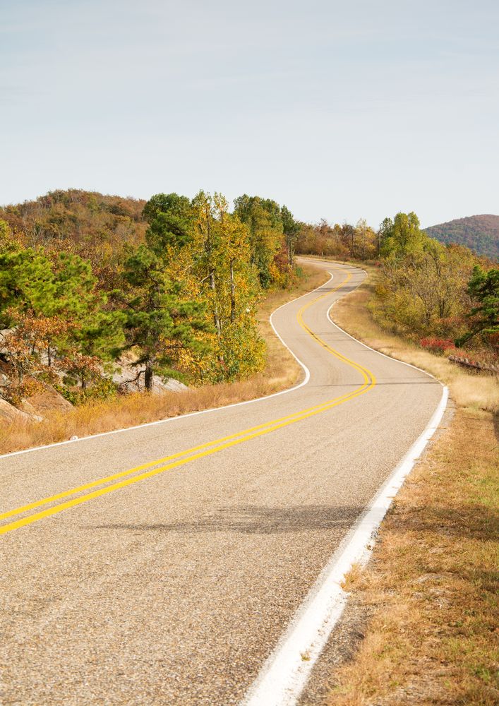 The road of Talimena National Scenic Byway