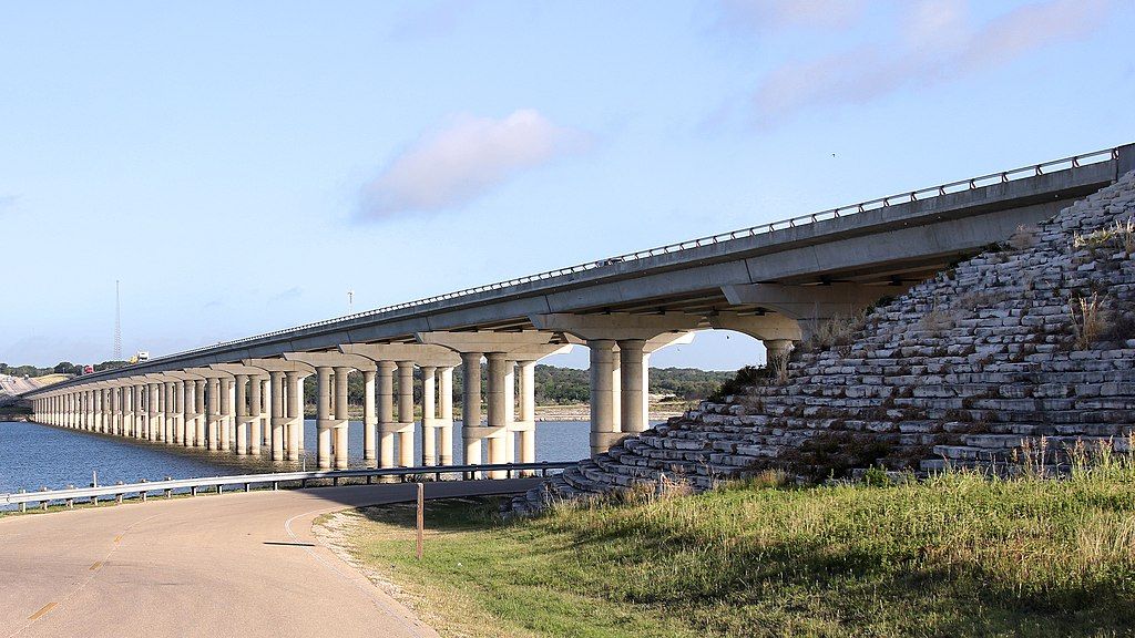 A bridge over Belton Lake