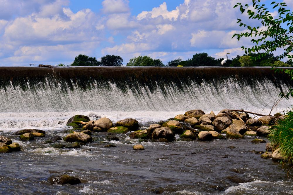 Rushing waters of White River.