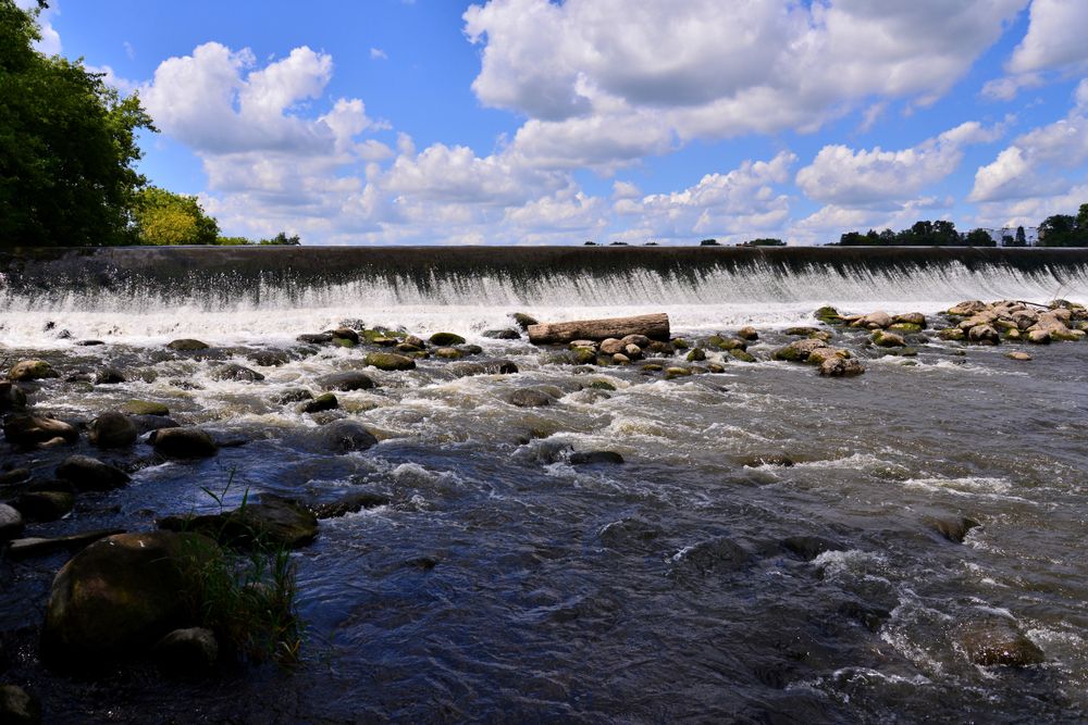 Rushing waters of White River.