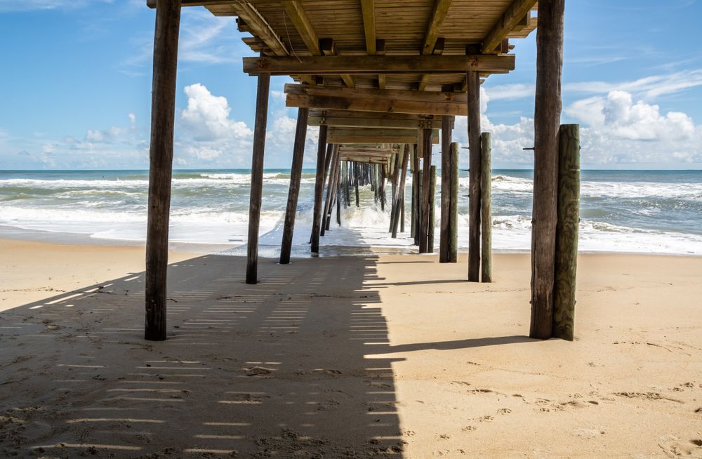 The view under Avon Fishing Pier