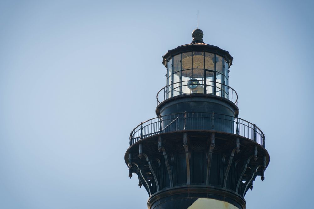 The beacon of Cape Hatteras Lighthouse