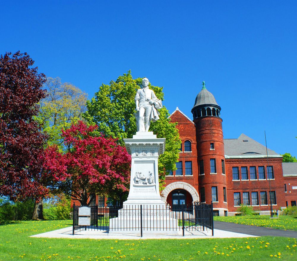 Robert Burns memorial at the Historic Downtown Barre District
