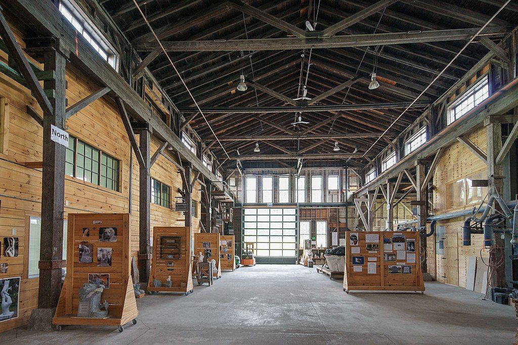 Interior of the Vermont Granite Museum