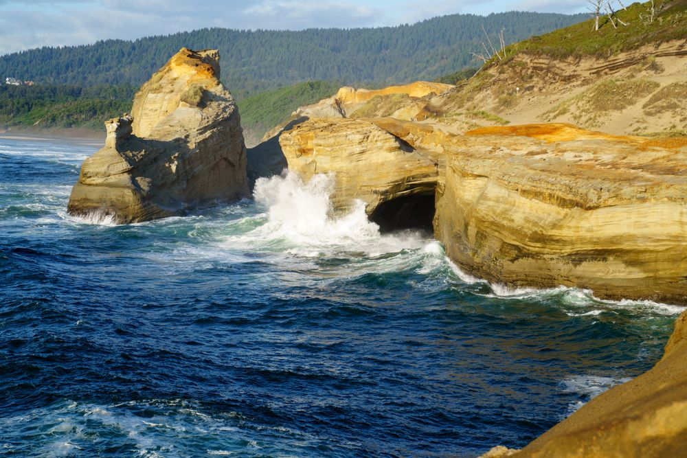 The waters of Cape Kiwanda State Natural Area
