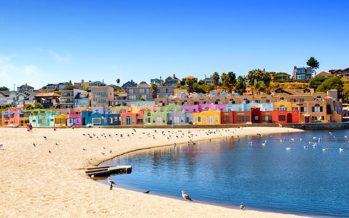 Sands and water of Capitola Beach