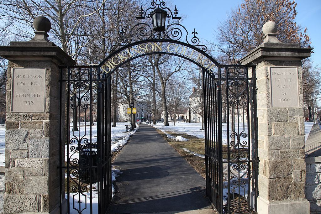 Entrance gate of Dickinson College