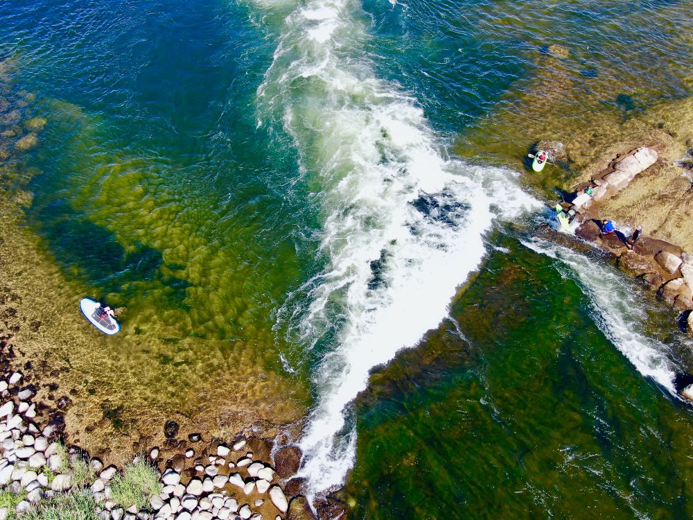 Aerial view of Kelly's Whitewater Park