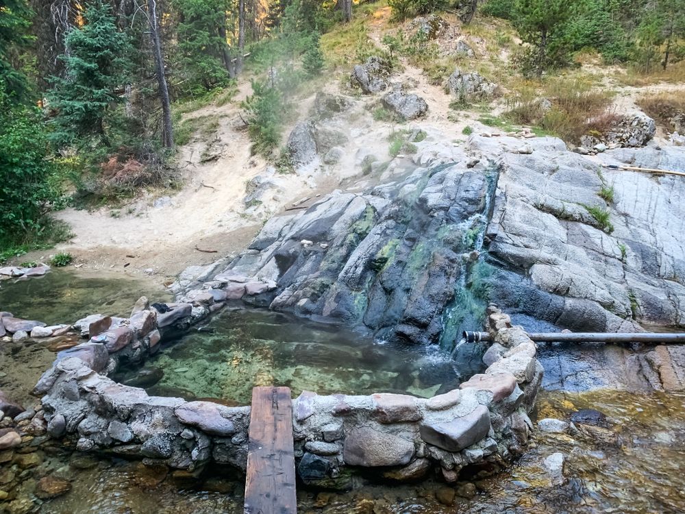 Daytime view of Trail Creek Hot Springs