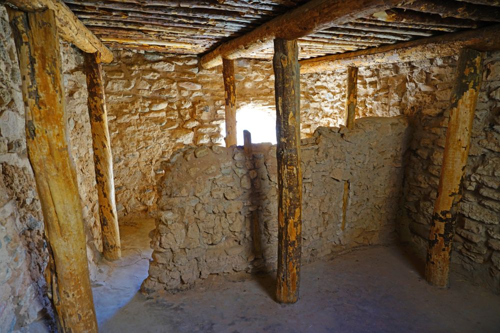 Interior of Tuzigoot National Monument ruins