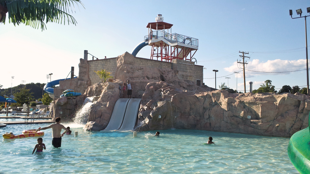 Chesapeake Beach Water Park's main waterslide