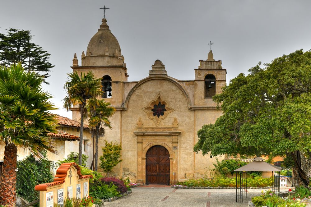 Exterior of Carmel Mission Basilica