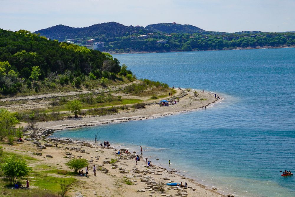 Aerial view of Canyon Lake Park