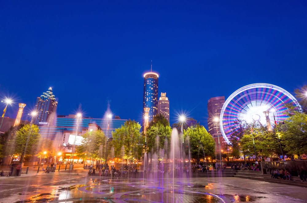 Scenic view of the Centennial Olympic Park
