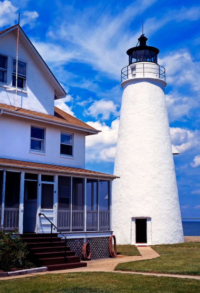 Exterior of the Cove Point Lighthouse
