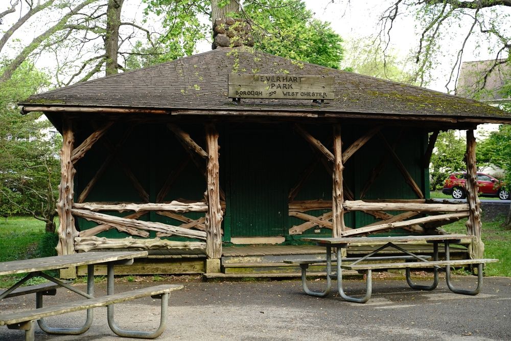 A cabin at Everhart Park