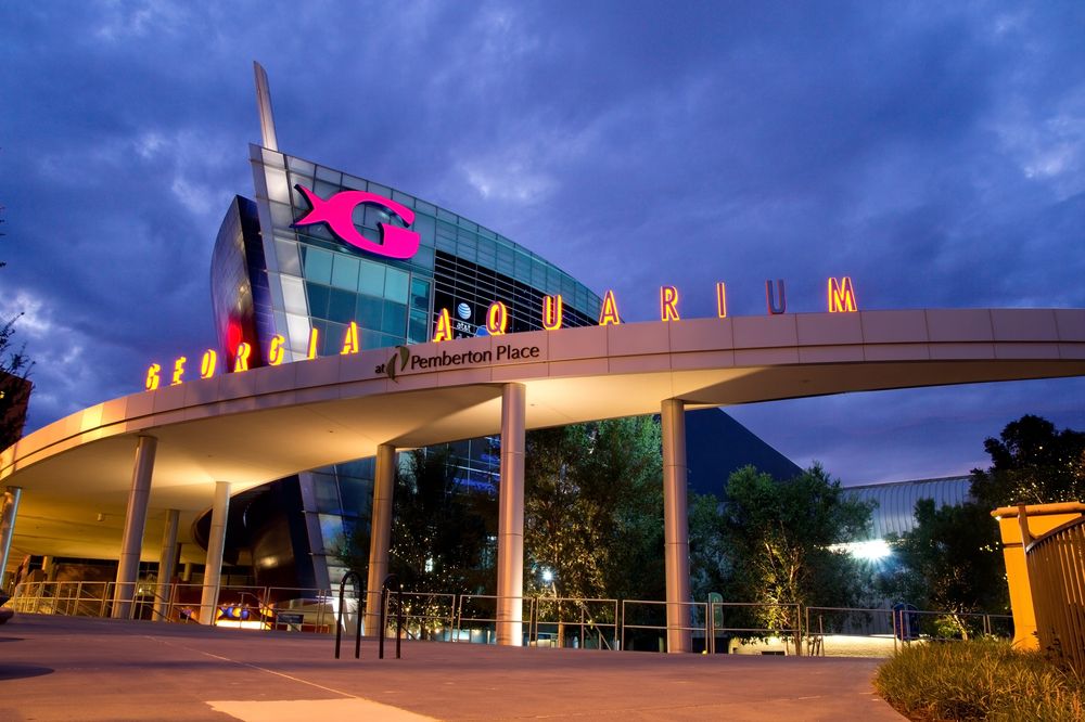 Exterior of the Georgia Aquarium