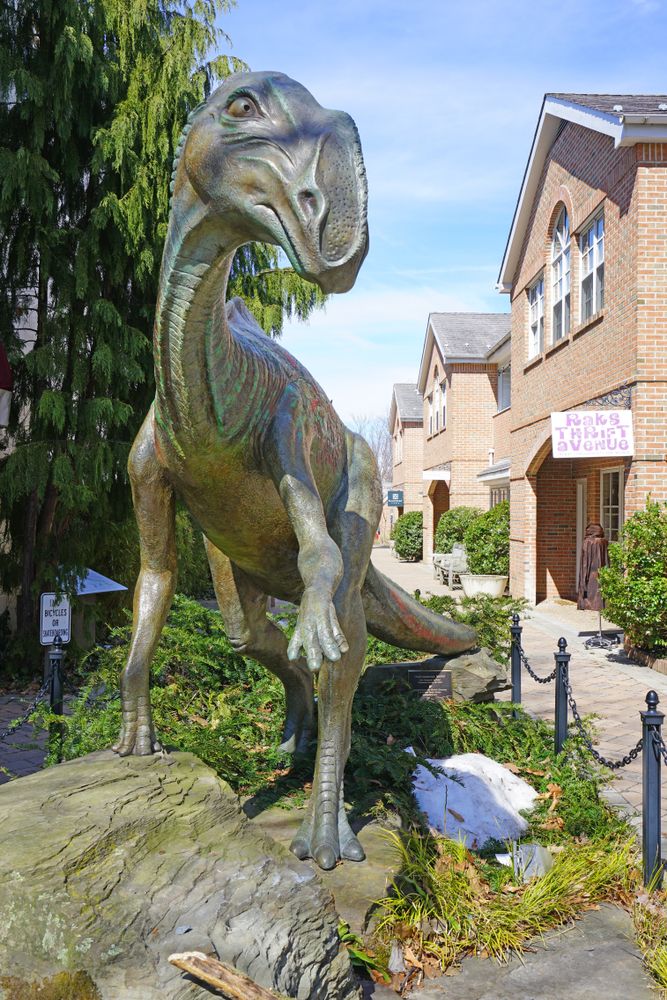 The Hadrosaurus Foulkii sculpture